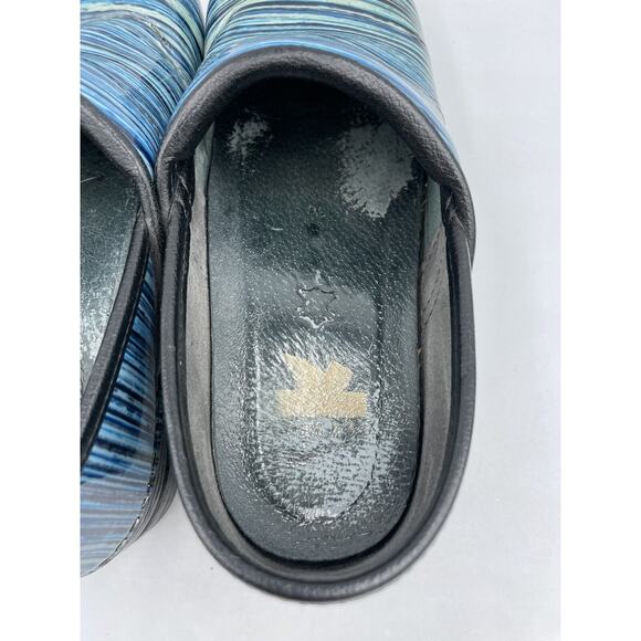 Dansko Pro XP Blue Striped Patent Leather Mule/Clogs Women's EUR 36 / US 5.5 6 - Picture 9 of 13